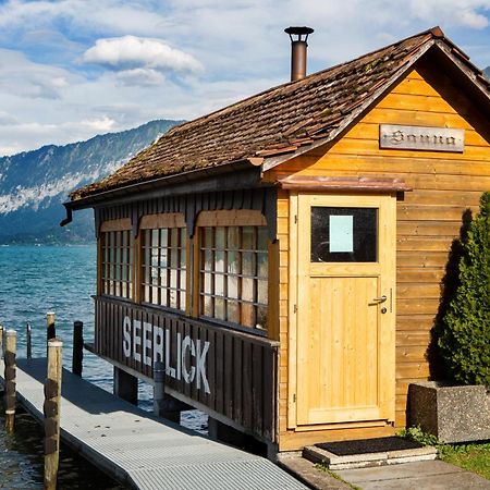 Strandhotel Seeblick Faulensee Esterno foto
