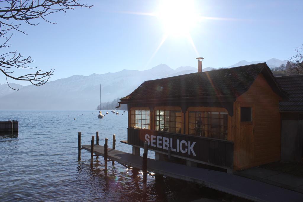 Strandhotel Seeblick Faulensee Esterno foto