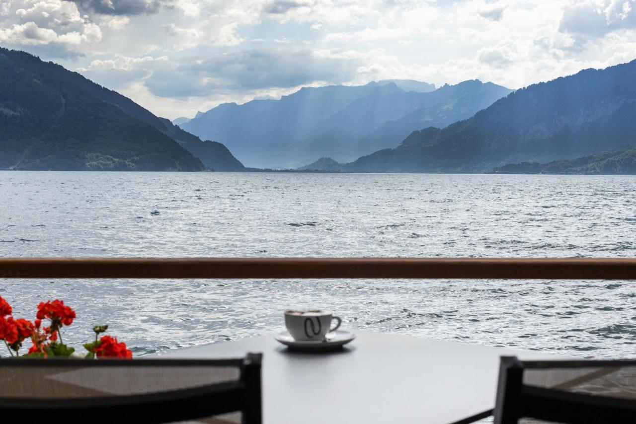 Strandhotel Seeblick Faulensee Esterno foto
