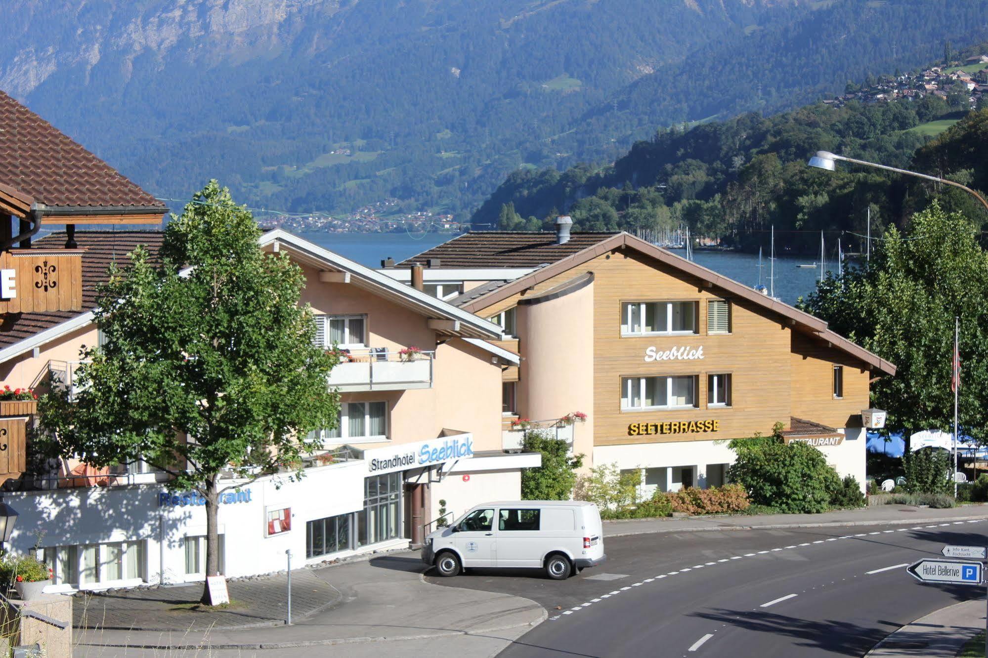 Strandhotel Seeblick Faulensee Esterno foto