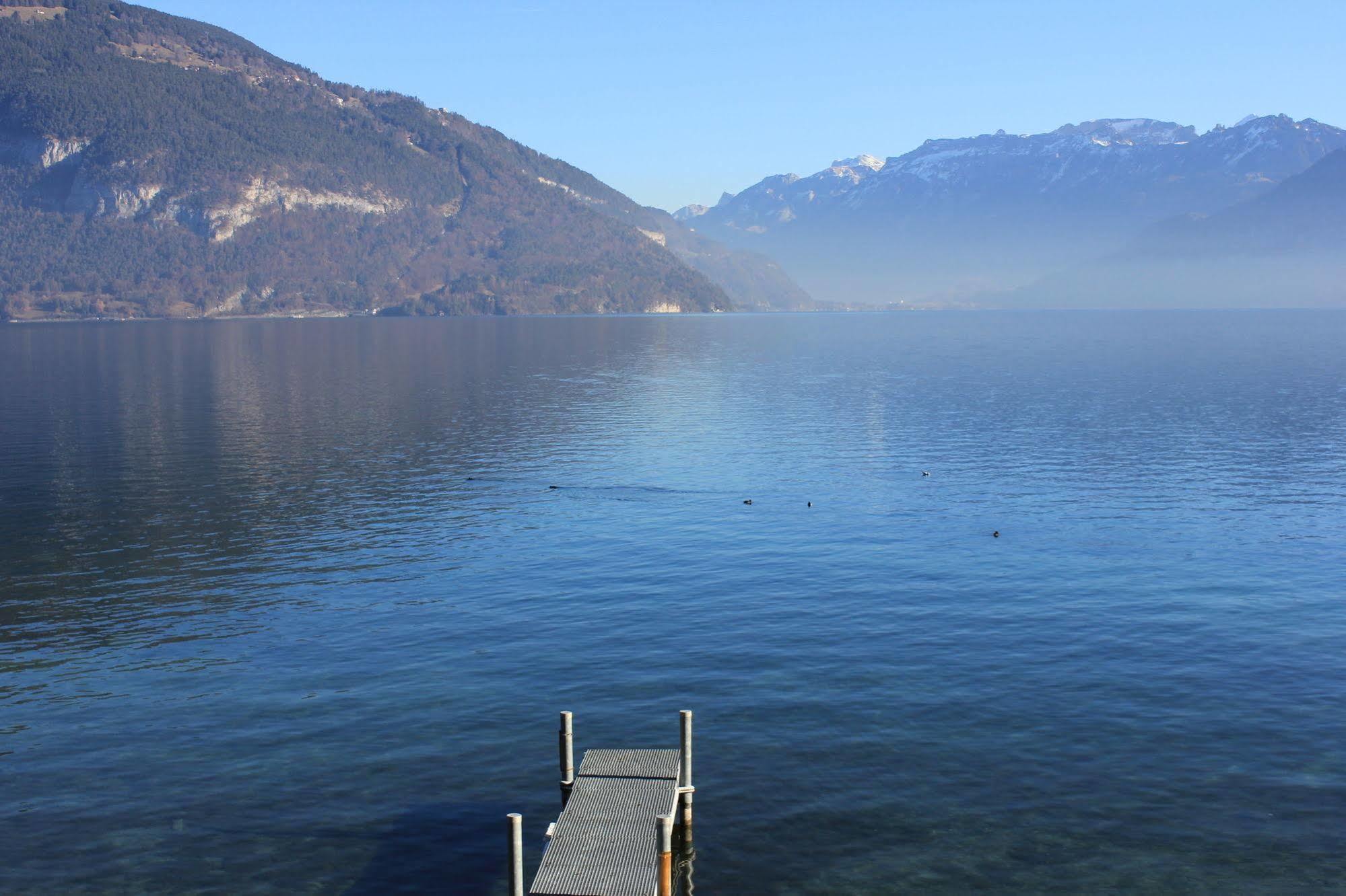 Strandhotel Seeblick Faulensee Esterno foto