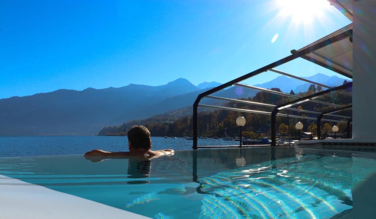 Strandhotel Seeblick Faulensee Esterno foto